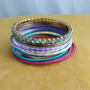 Colorful Children's 11 Piece Bangle Set